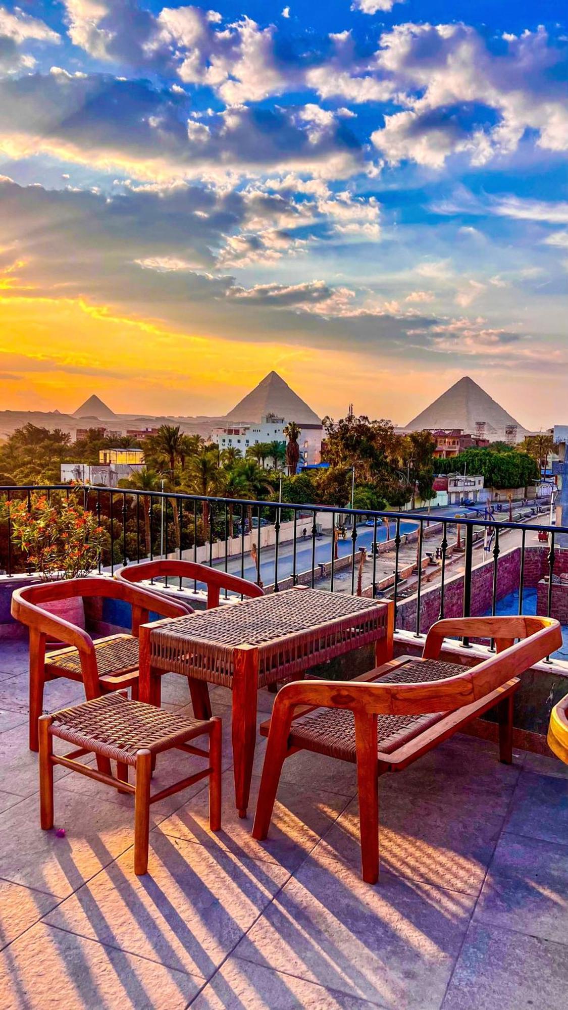 Hotel Jimmy Pyramids View Kafret el-Gabal Zewnętrze zdjęcie
